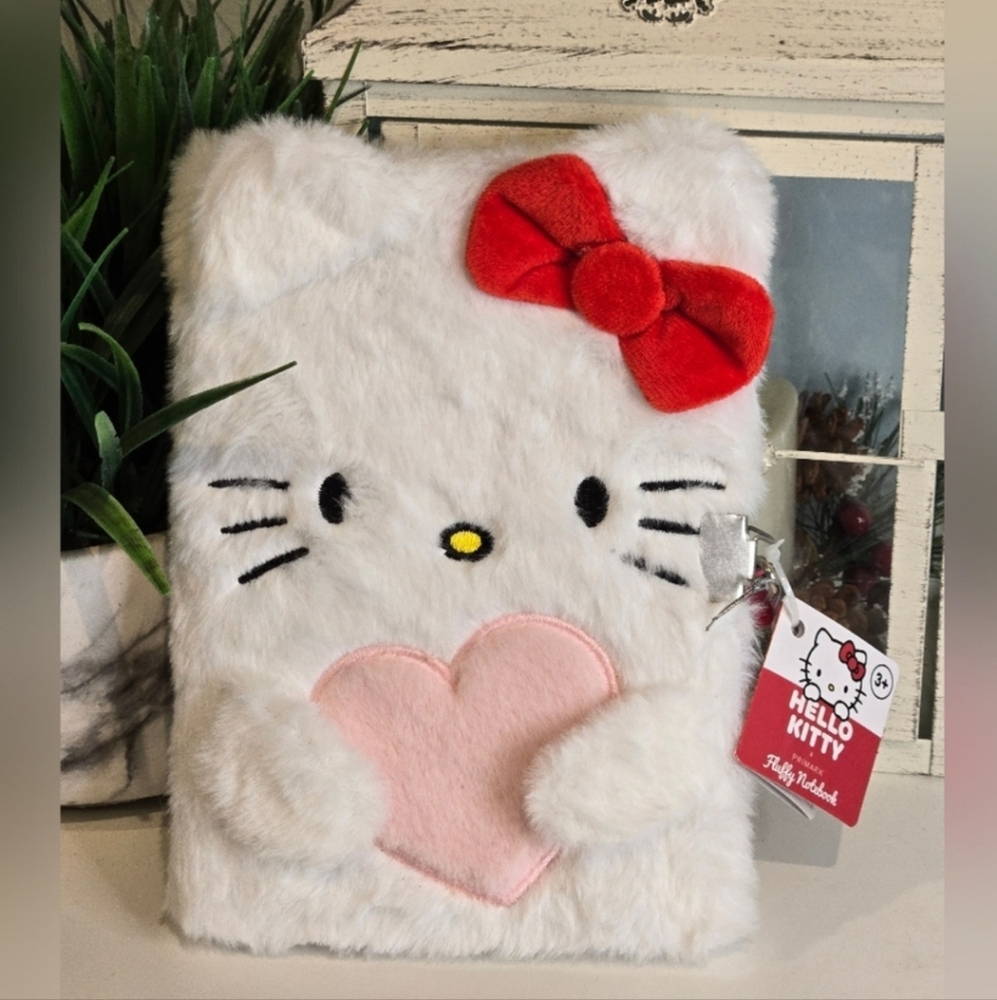 Hello Kitty Fluffy Notebook